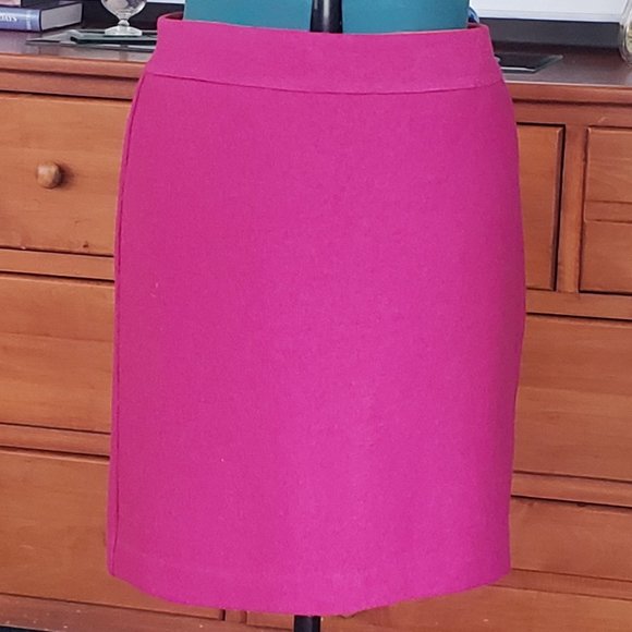 Banana Republic Rayon/Wool Pink Skirt 6 - Picture 1 of 2
